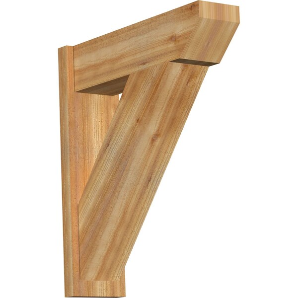 Ekena Millwork Traditional Slat Rough Sawn Outlooker, Western Red Cedar, 8"W x 28"D x 32"H OUT08X28X32TRA06RWR - main